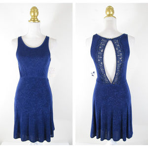 FreePeople Navy Lady Jane Fit Flare Mini Dress NWT